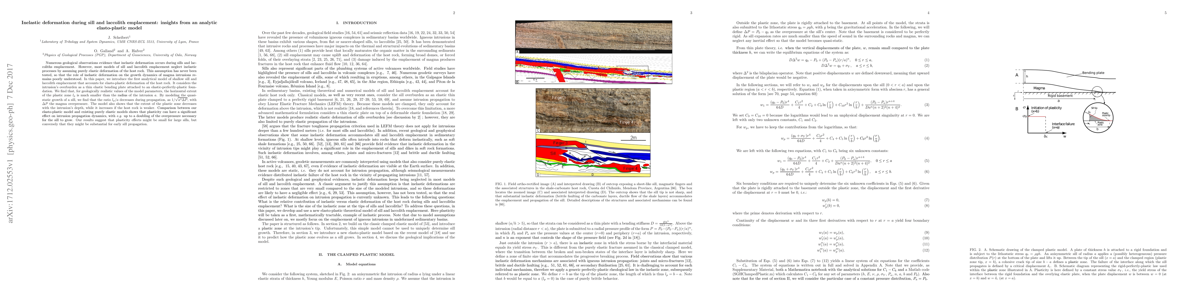 Thumbnail for Inelastic deformation during sill and laccolith emplacement: Insights
  from an analytic elastoplastic model