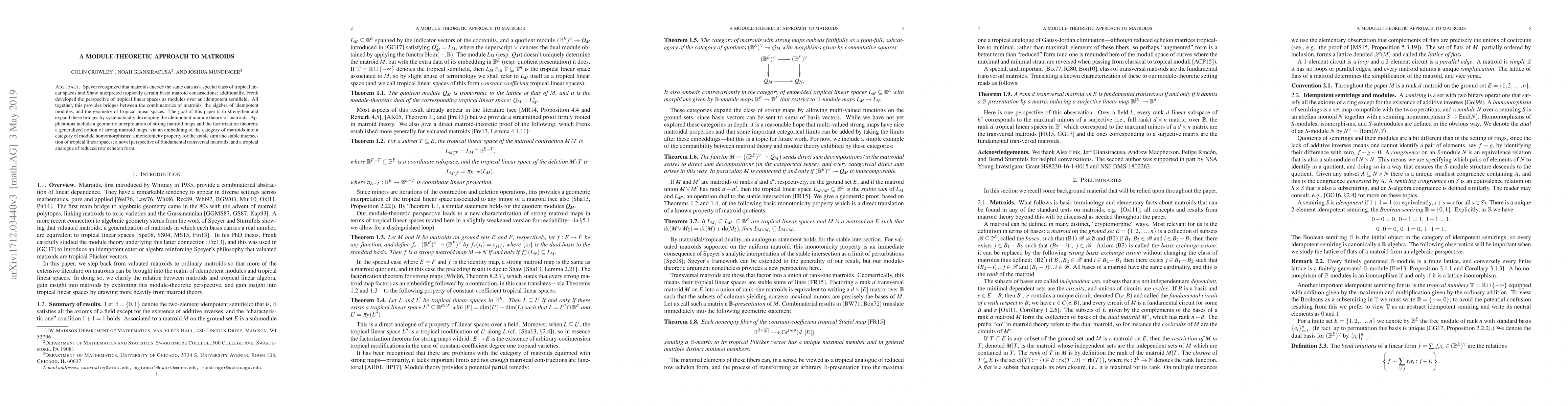 Thumbnail for A module-theoretic approach to matroids