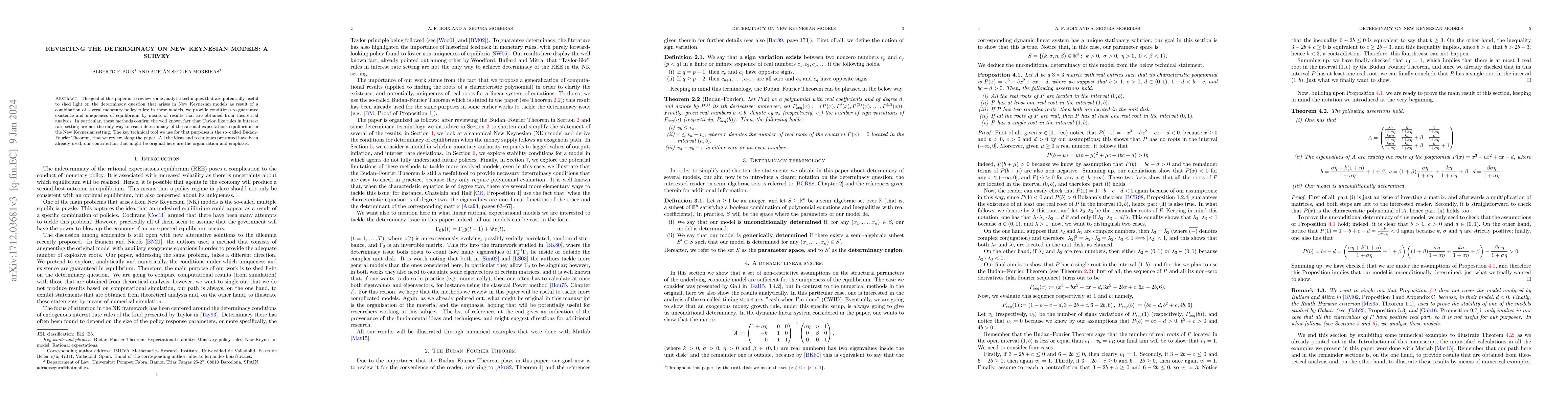 Thumbnail for Revisiting the determinacy on New Keynesian Models: A survey