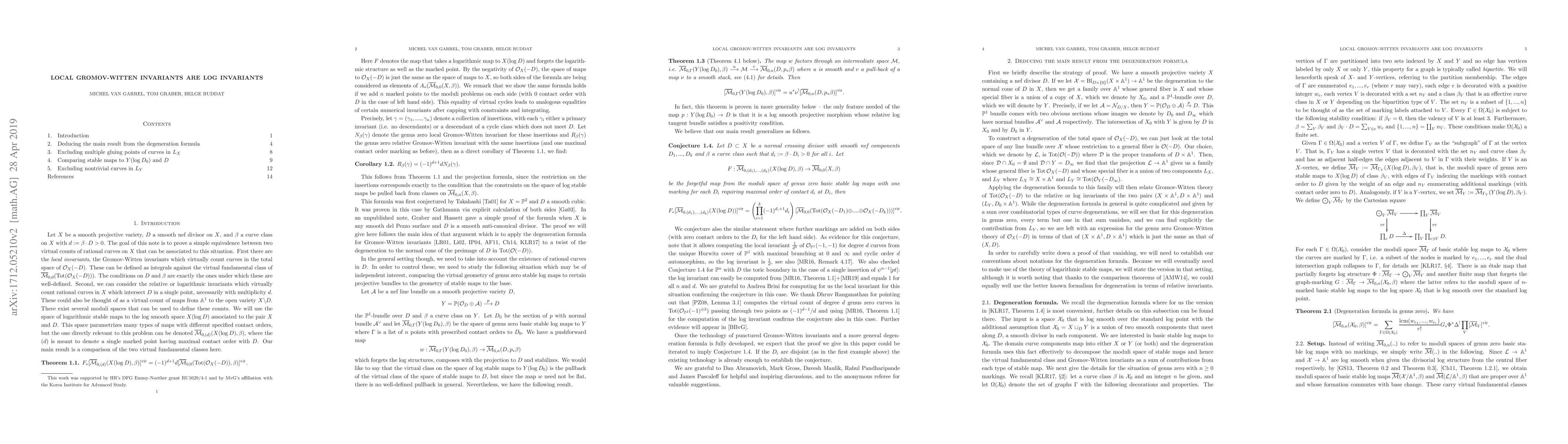 Thumbnail for Local Gromov-Witten Invariants are Log Invariants