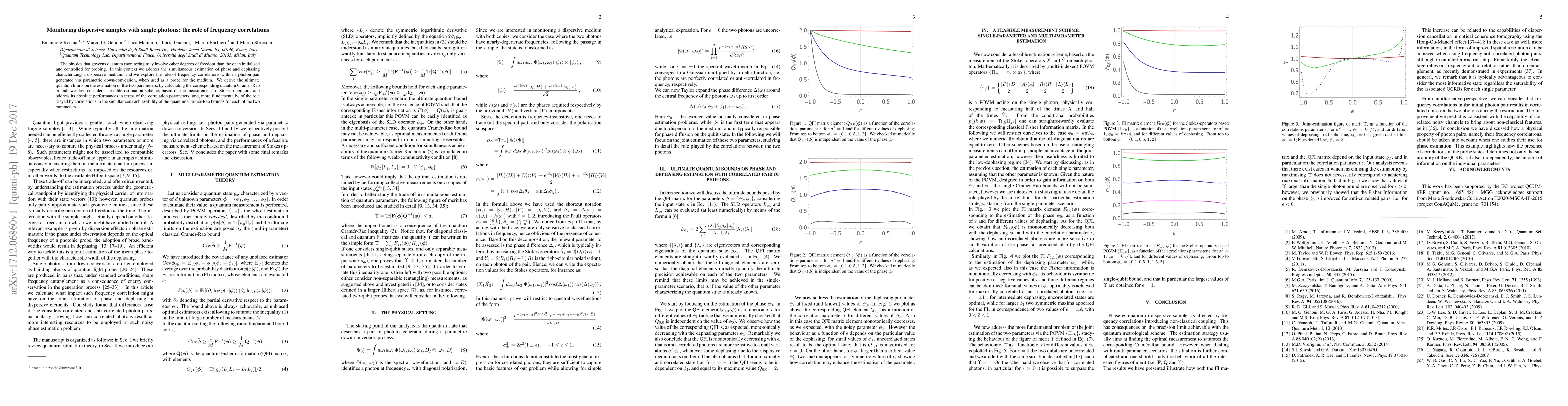 Thumbnail for Monitoring dispersive samples with single photons: the role of frequency
  correlations