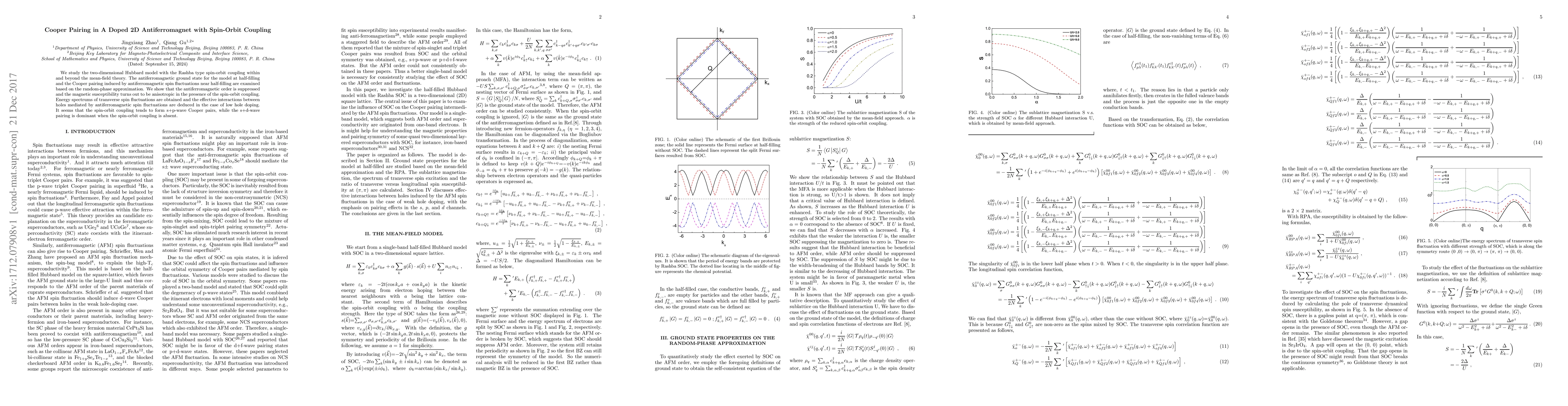 Thumbnail for Cooper Pairing in A Doped 2D Antiferromagnet with Spin-Orbit Coupling