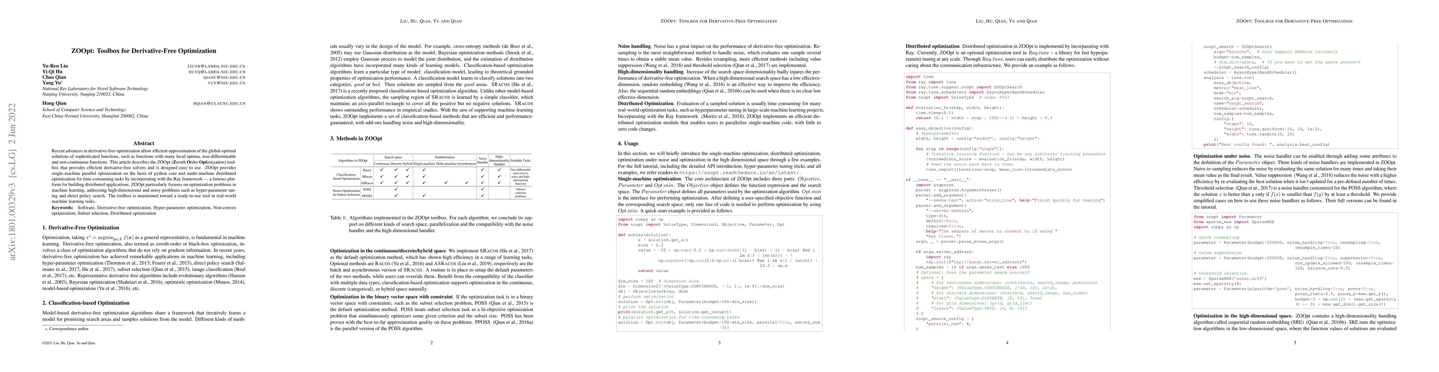 Thumbnail for ZOOpt: Toolbox for Derivative-Free Optimization