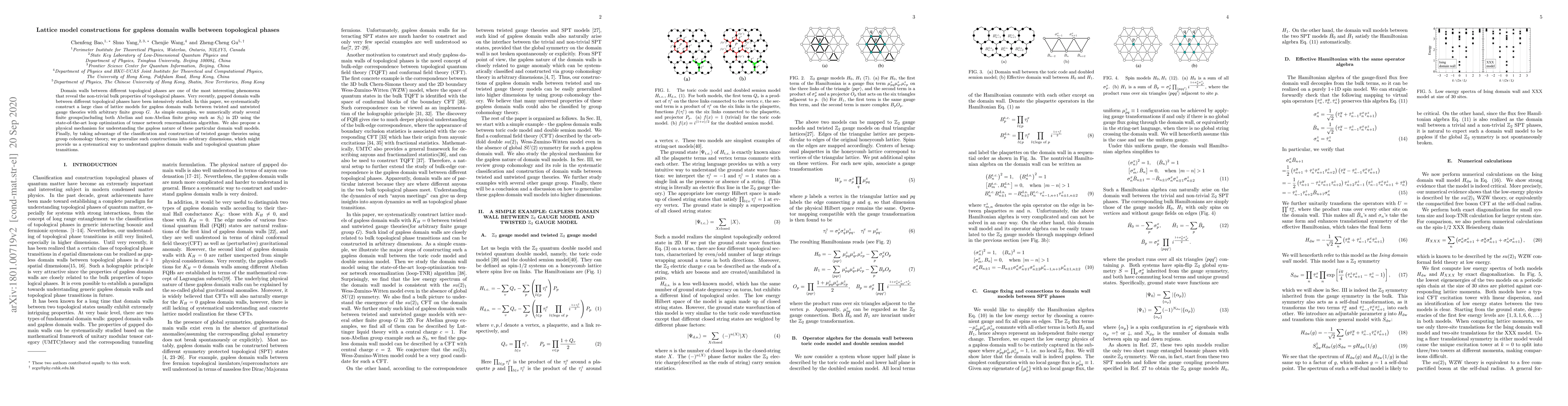 Thumbnail for Lattice model constructions for gapless domain walls between topological
  phases