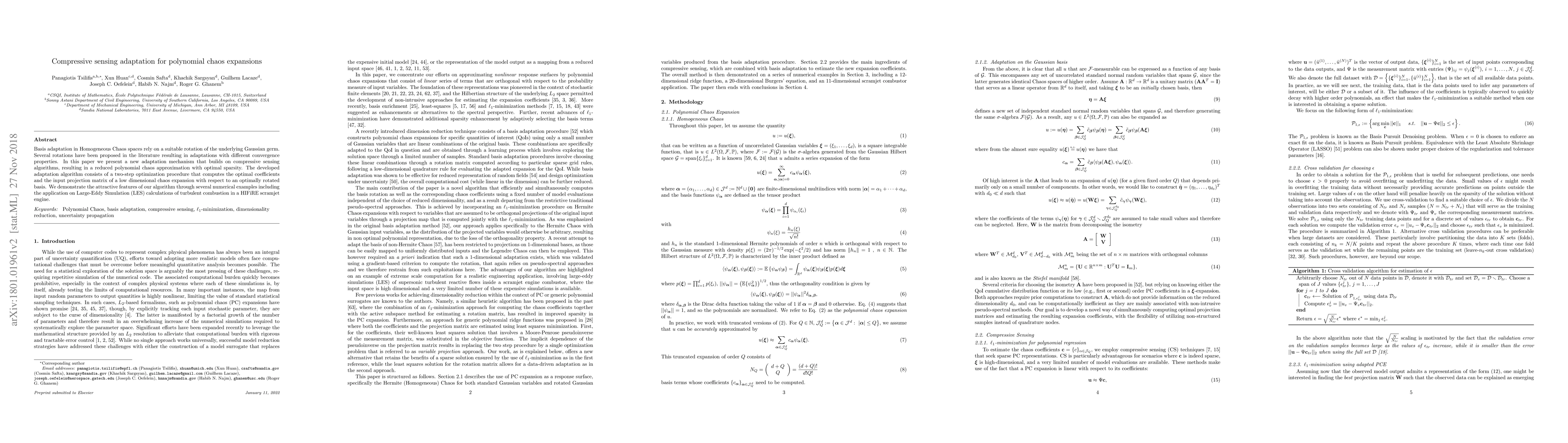 Thumbnail for Compressive sensing adaptation for polynomial chaos expansions