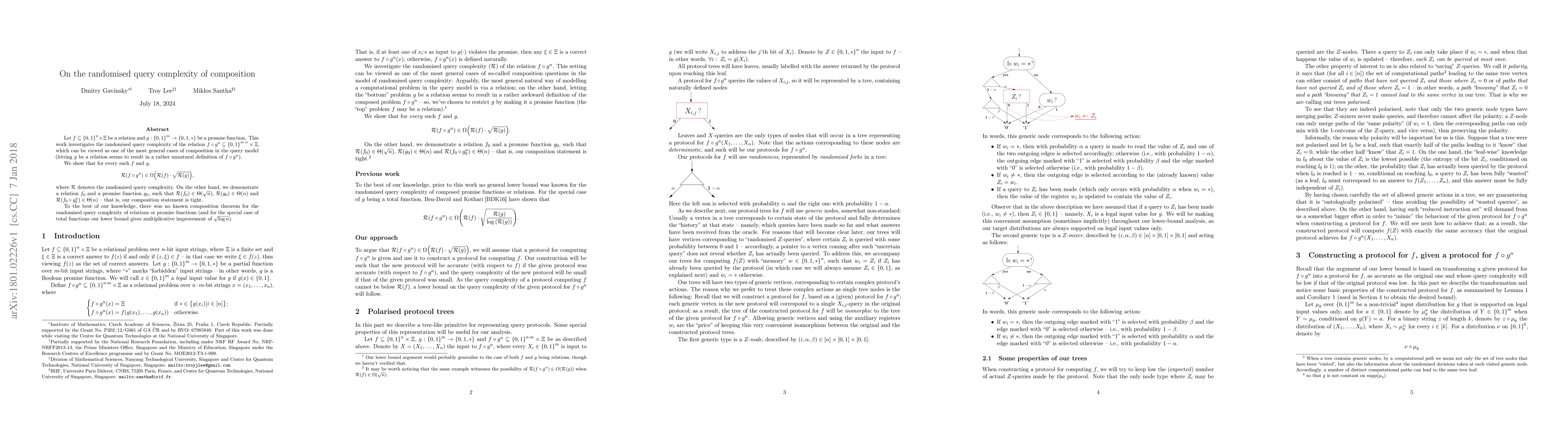 Thumbnail for On the randomised query complexity of composition
