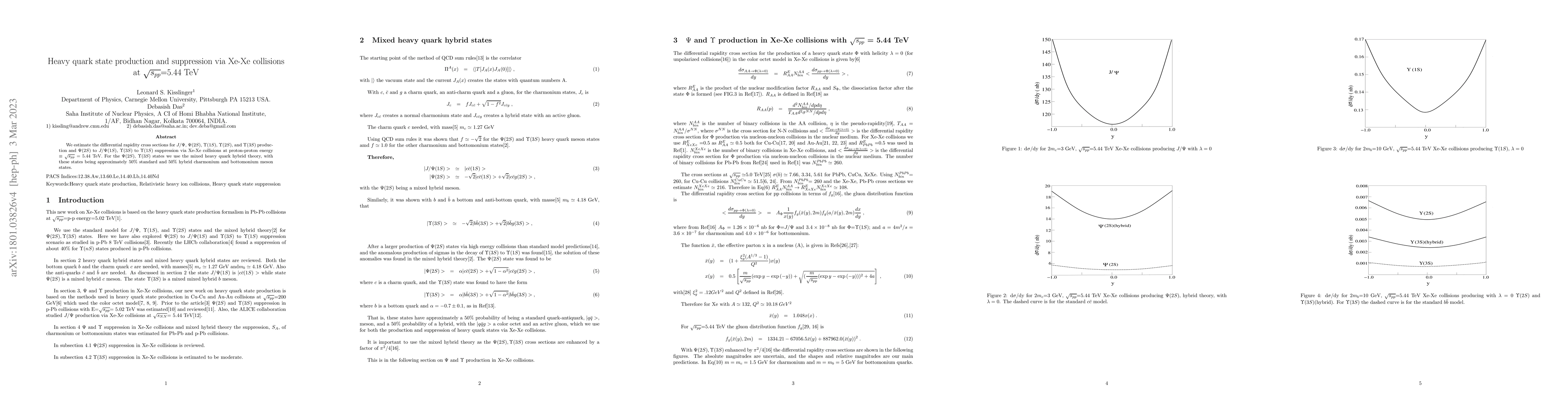 Thumbnail for Heavy quark state production and suppression via Xe-Xe collisions at
  $\sqrt{s_{pp}}$=5.44 TeV