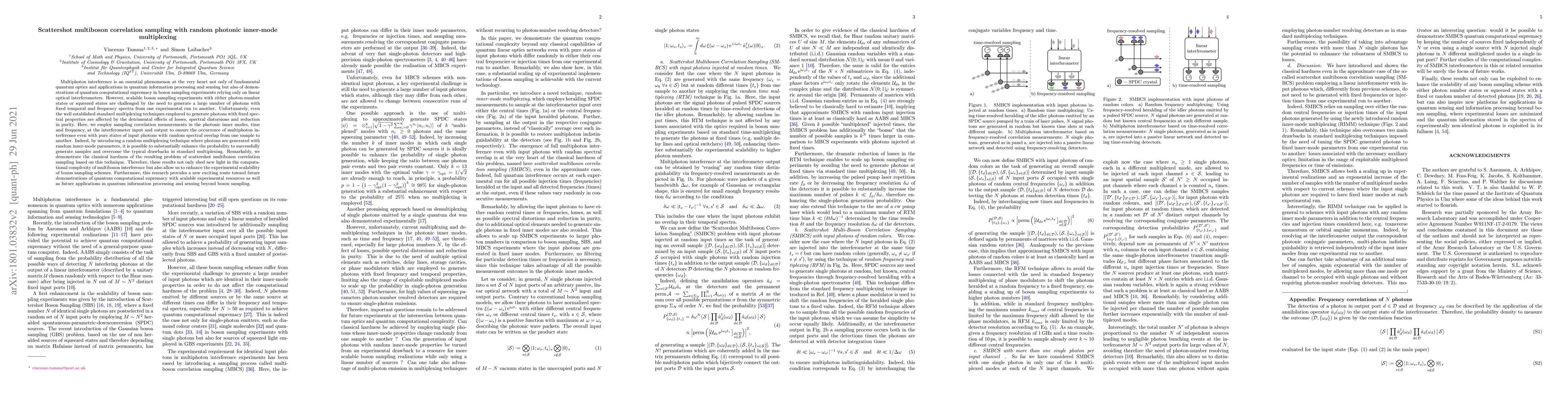 Thumbnail for Scattershot multiboson correlation sampling with random photonic
  inner-mode multiplexing