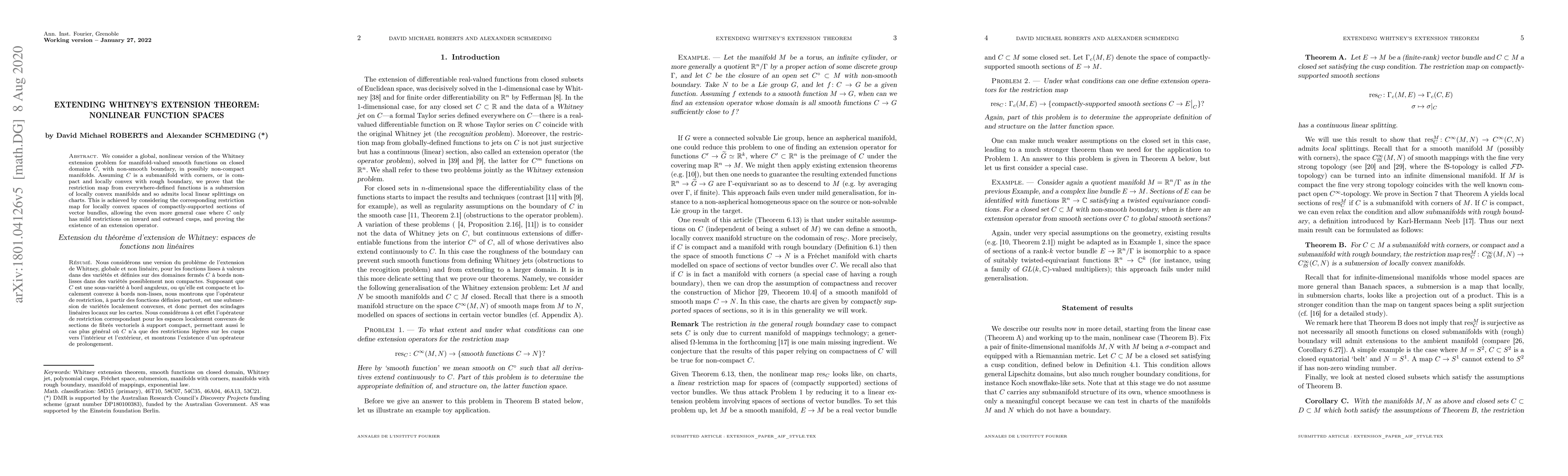Thumbnail for Extending Whitney's extension theorem: nonlinear function spaces