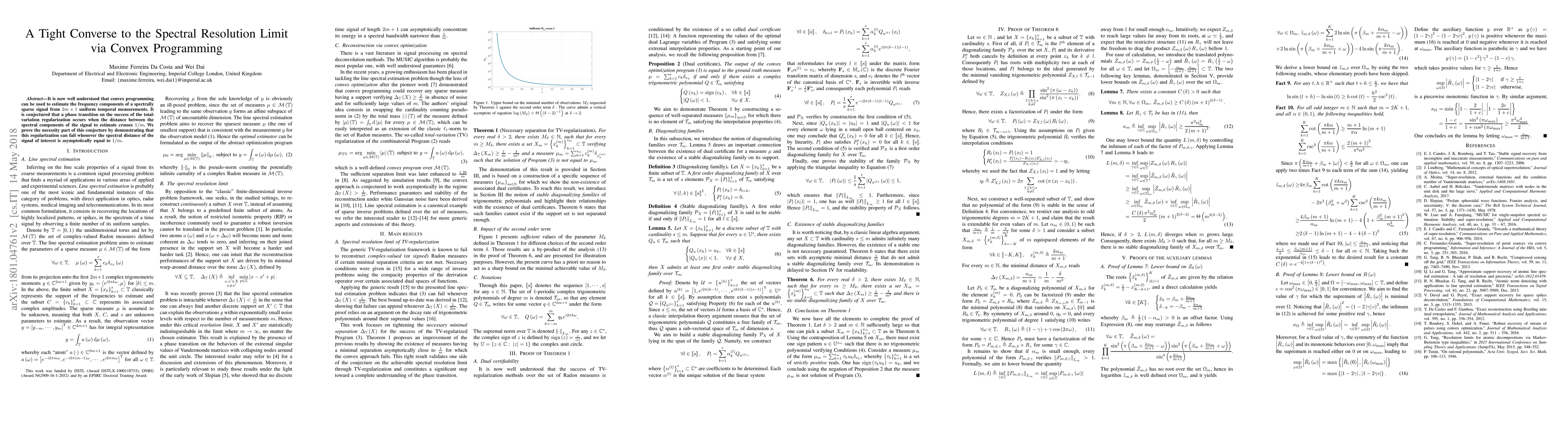Thumbnail for A Tight Converse to the Spectral Resolution Limit via Convex Programming