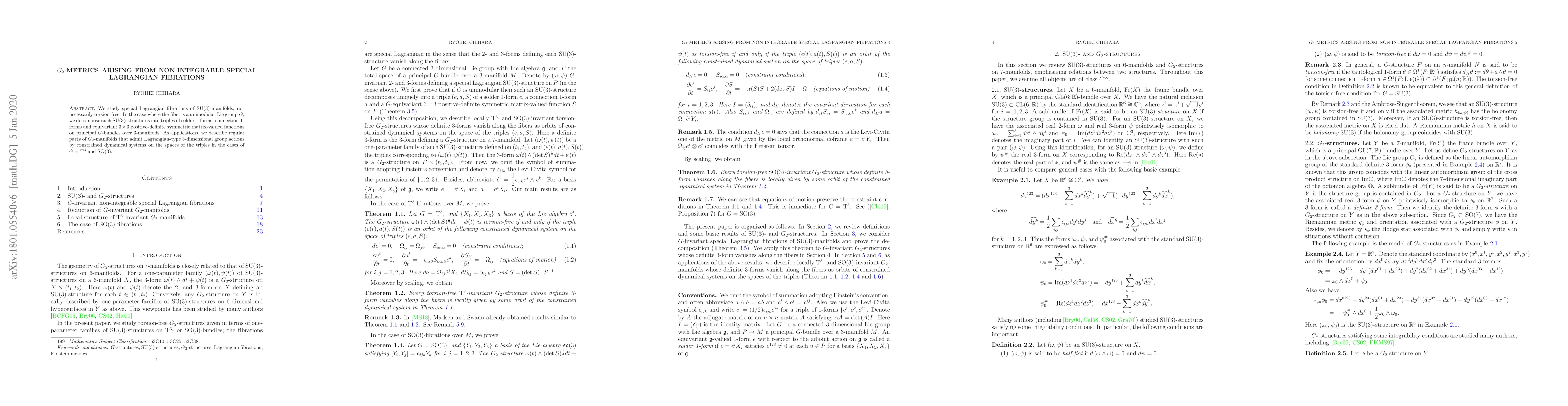 Thumbnail for $G_2$-metrics arising from non-integrable special Lagrangian fibrations