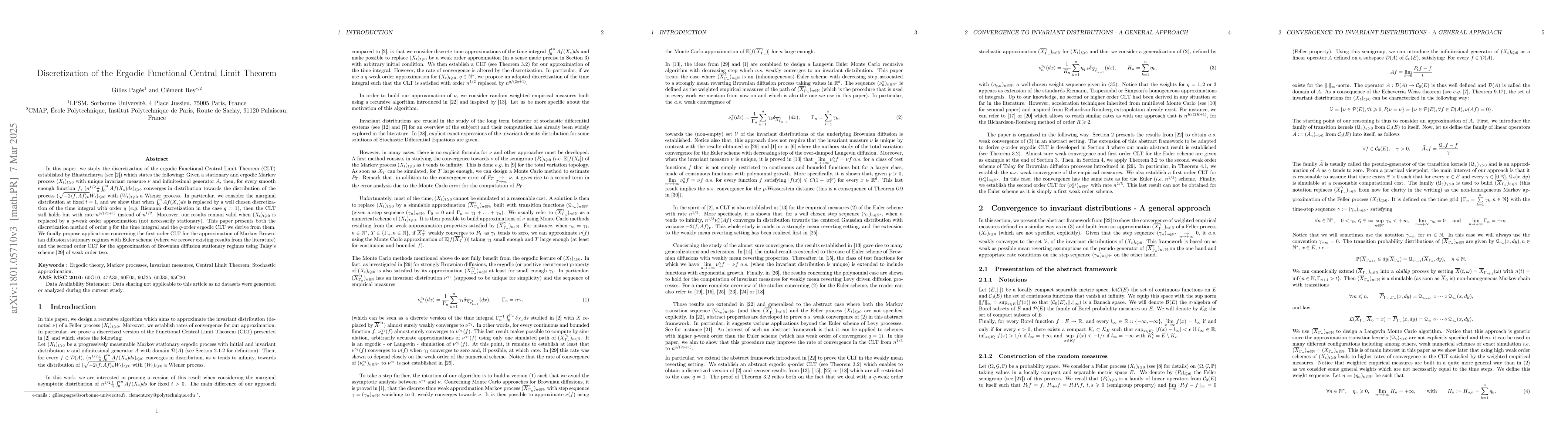 Thumbnail for Discretization of the Ergodic Functional Central Limit Theorem