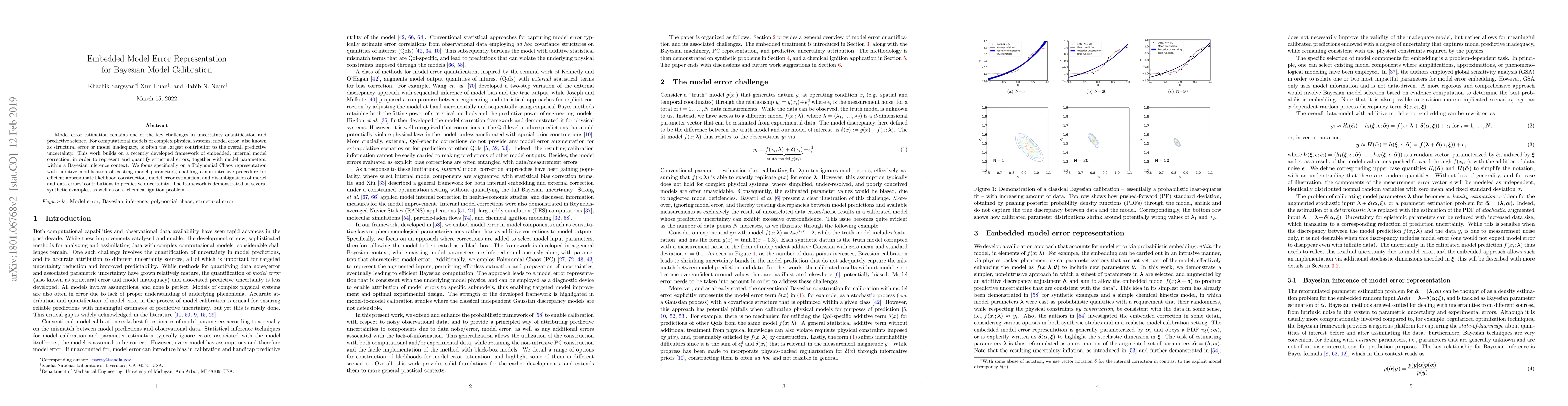 Thumbnail for Embedded Model Error Representation for Bayesian Model Calibration