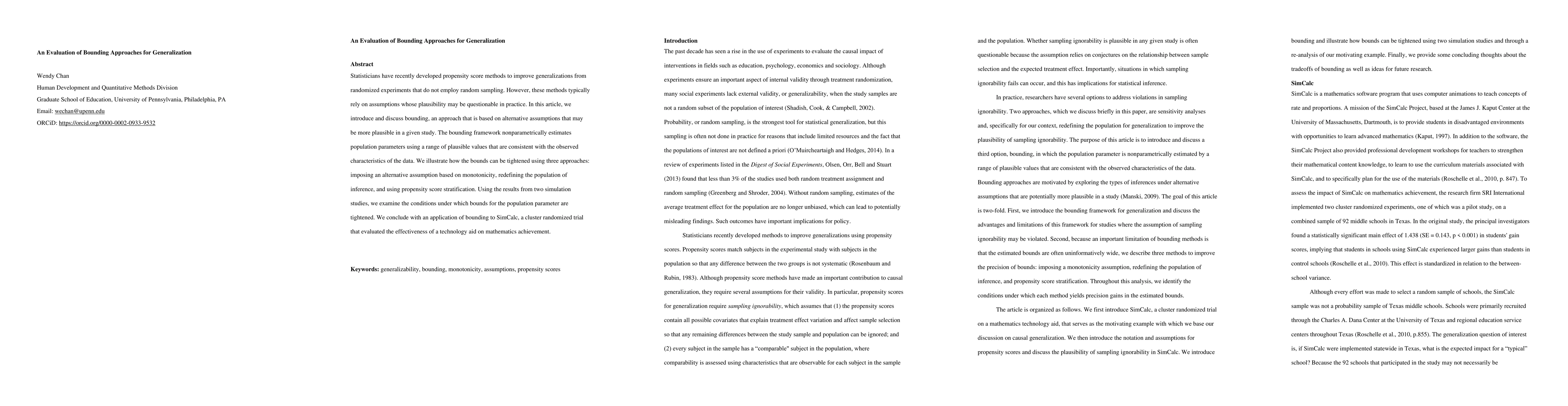 Thumbnail for An Evaluation of Bounding Approaches for Generalization