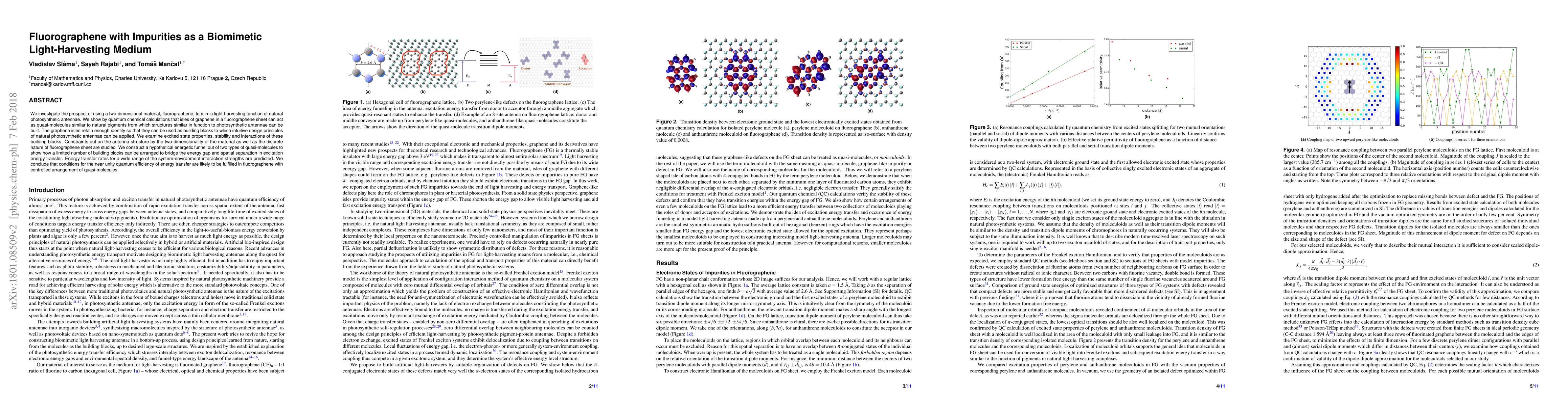 Thumbnail for Fluorographene with Impurities as a Biomimetic Light-Harvesting Medium