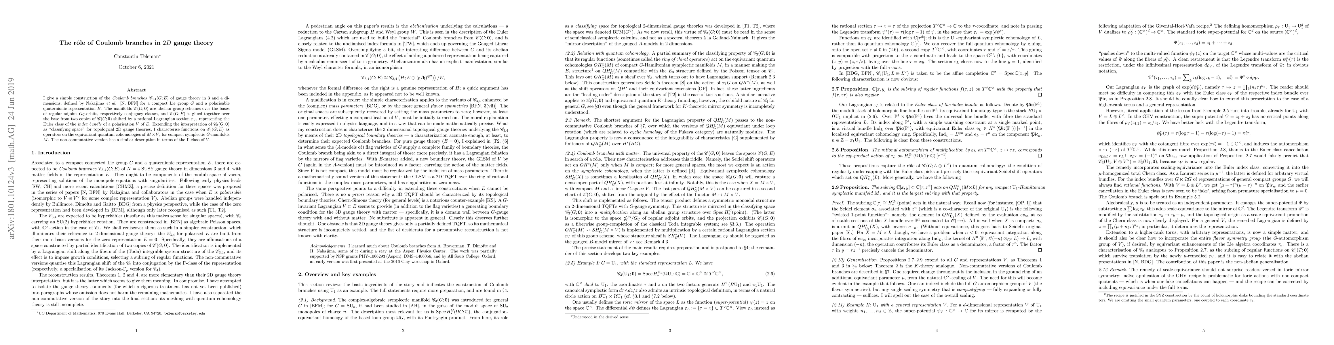 Thumbnail for The role of Coulomb branches in 2D gauge theory