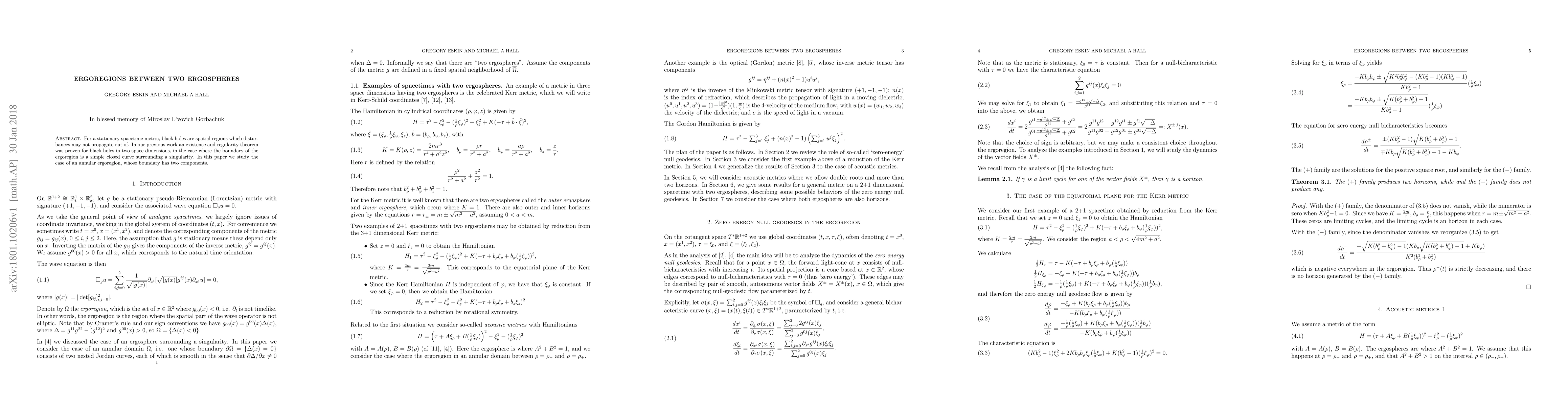 Thumbnail for Ergoregions between two ergospheres