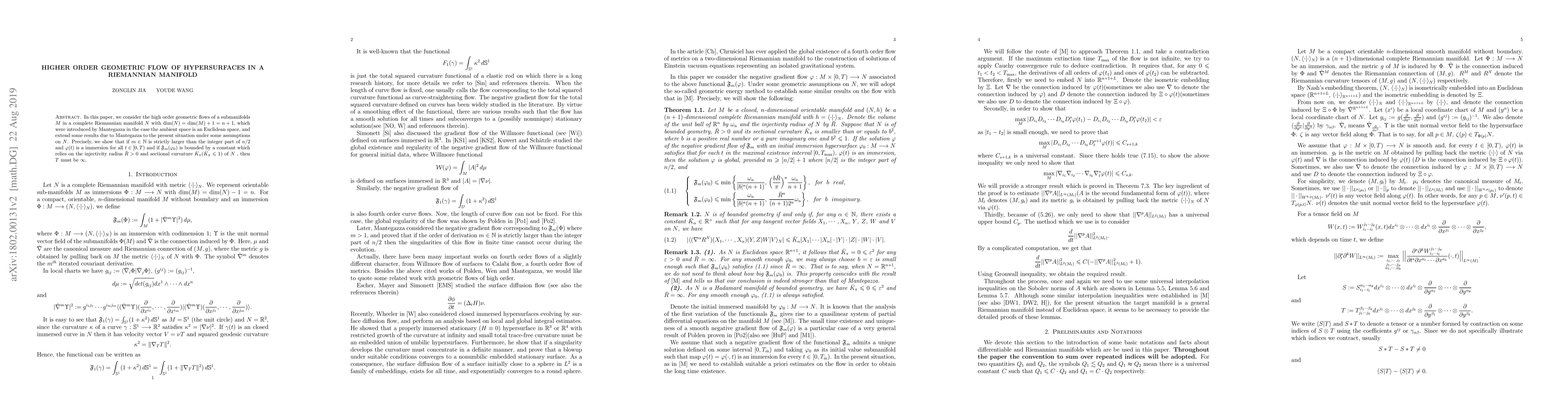 Thumbnail for Higher order geometric flow of hypersurfaces in a Riemannian manifold