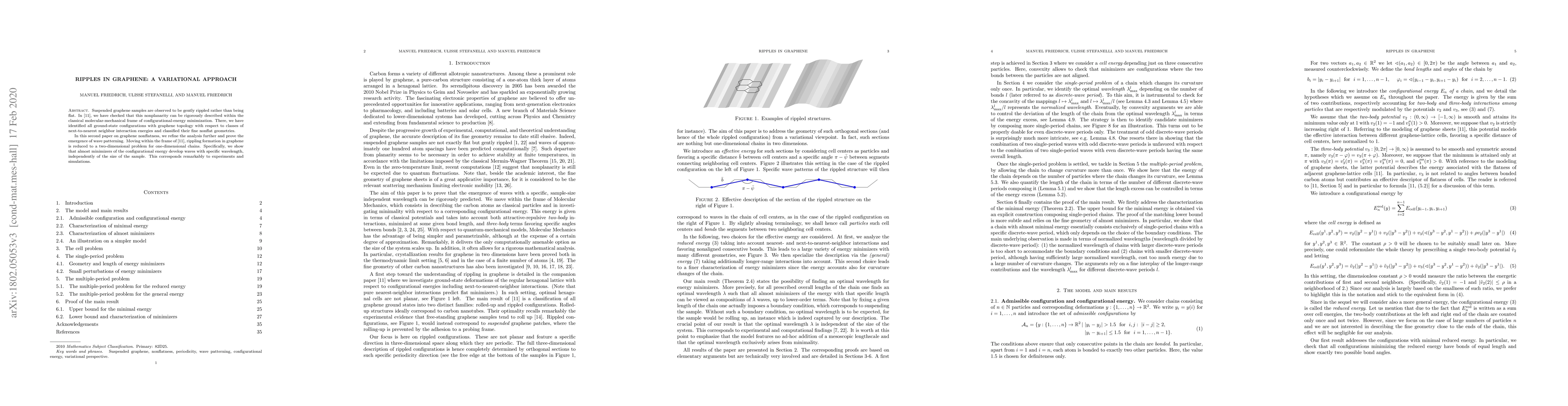 Thumbnail for Ripples in graphene: A variational approach