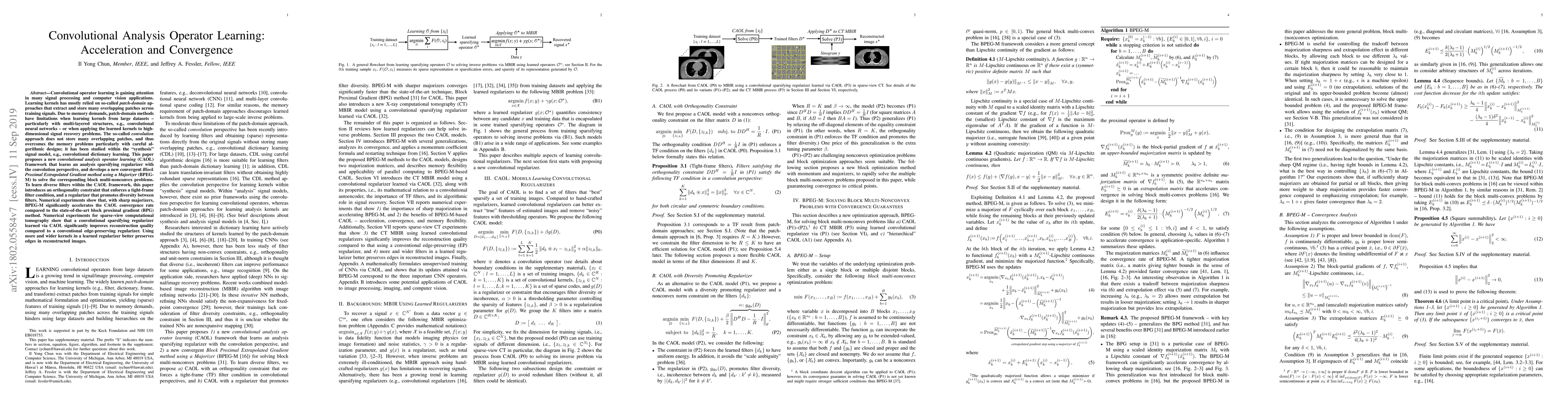 Thumbnail for Convolutional Analysis Operator Learning: Acceleration and Convergence