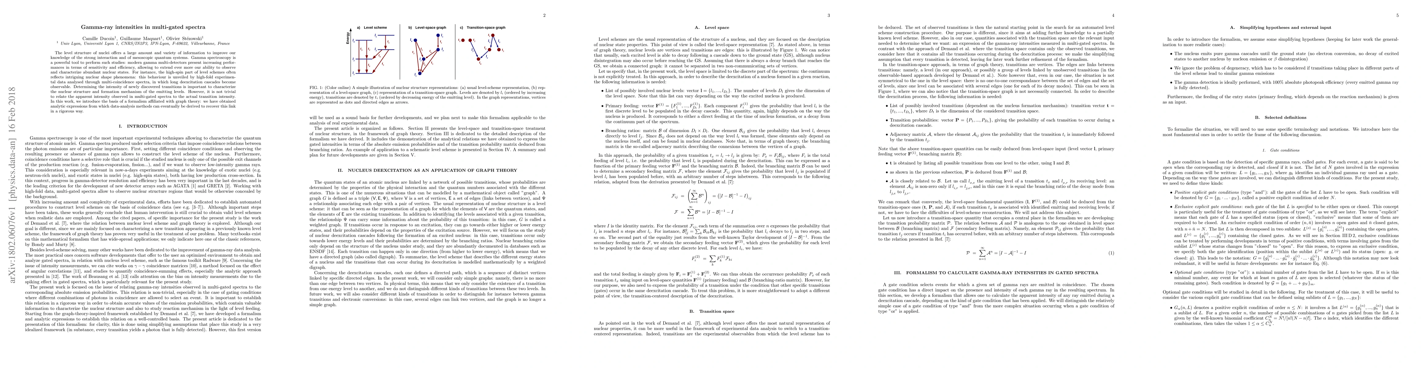 Thumbnail for Gamma-ray intensities in multi-gated spectra