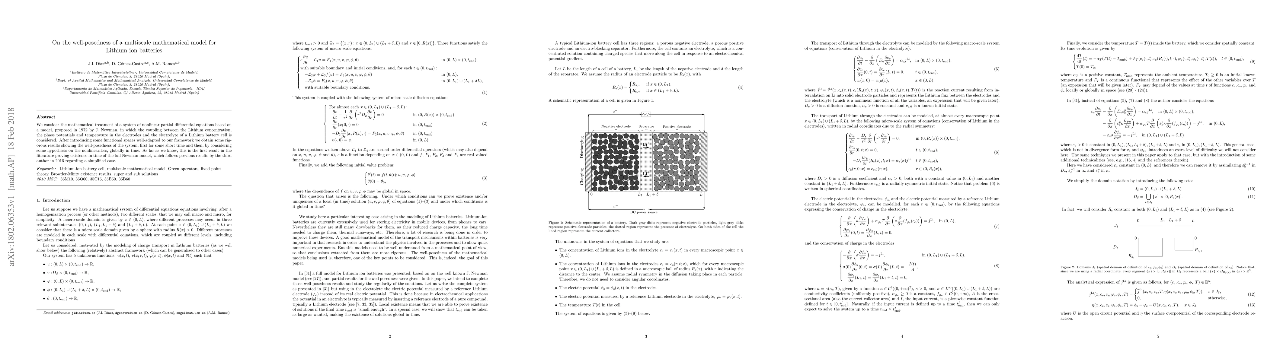 Thumbnail for On the well-posedness of a multiscale mathematical model for Lithium-ion
  batteries