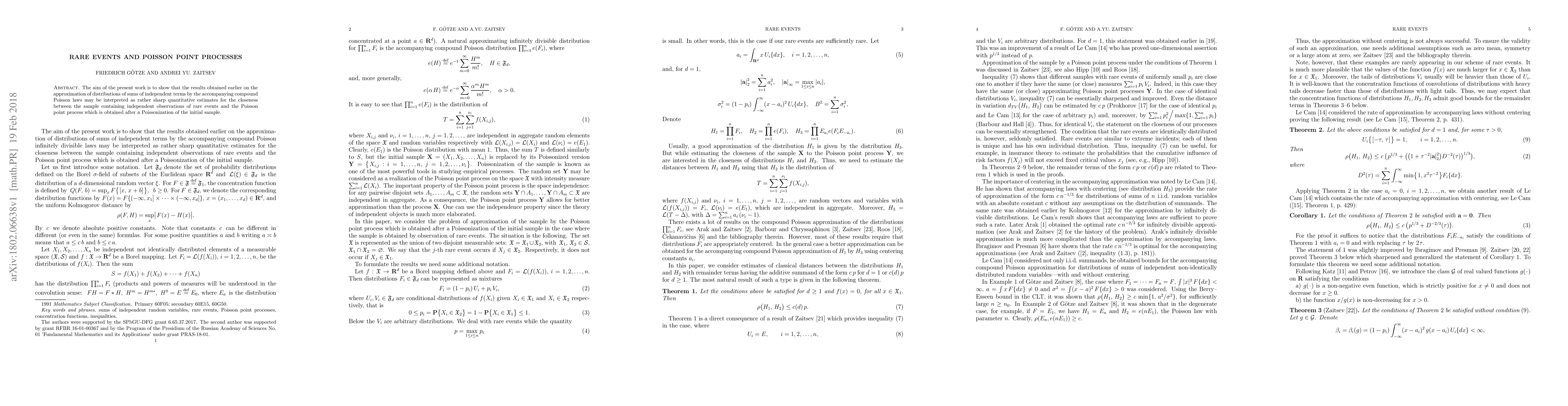 Thumbnail for Rare events and Poisson point processes