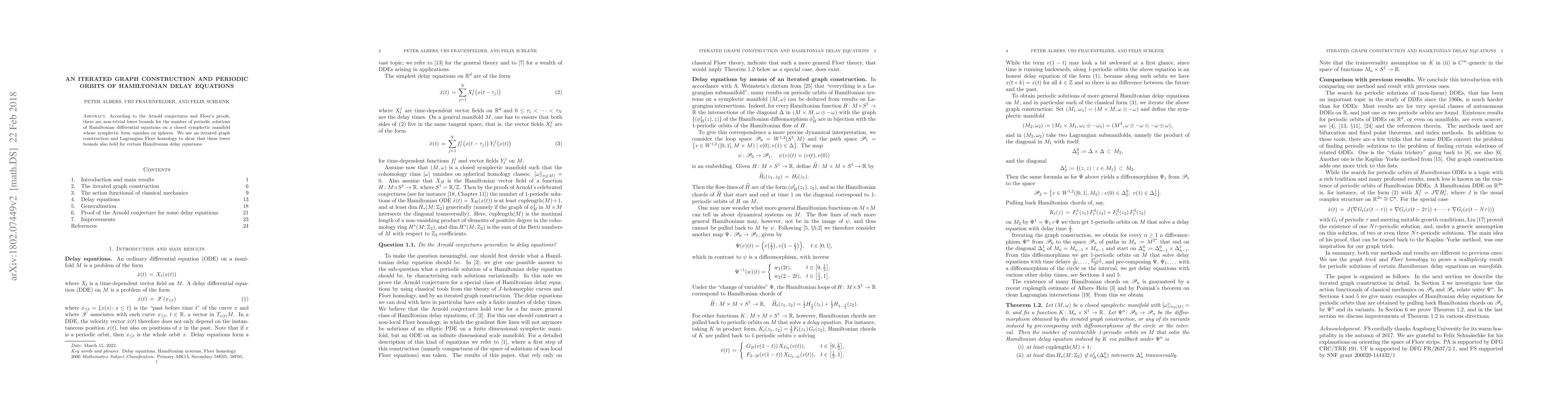 Thumbnail for An iterated graph construction and periodic orbits of Hamiltonian delay
  equations