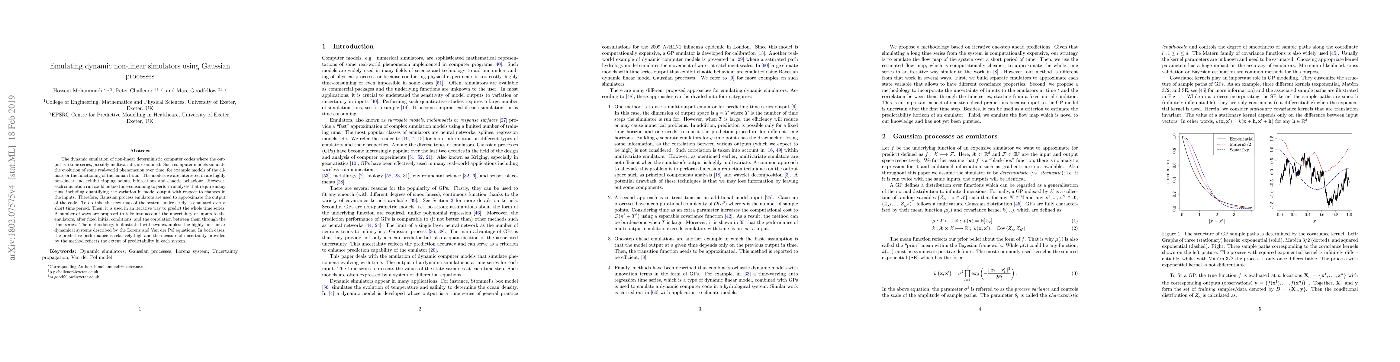 Thumbnail for Emulating dynamic non-linear simulators using Gaussian processes