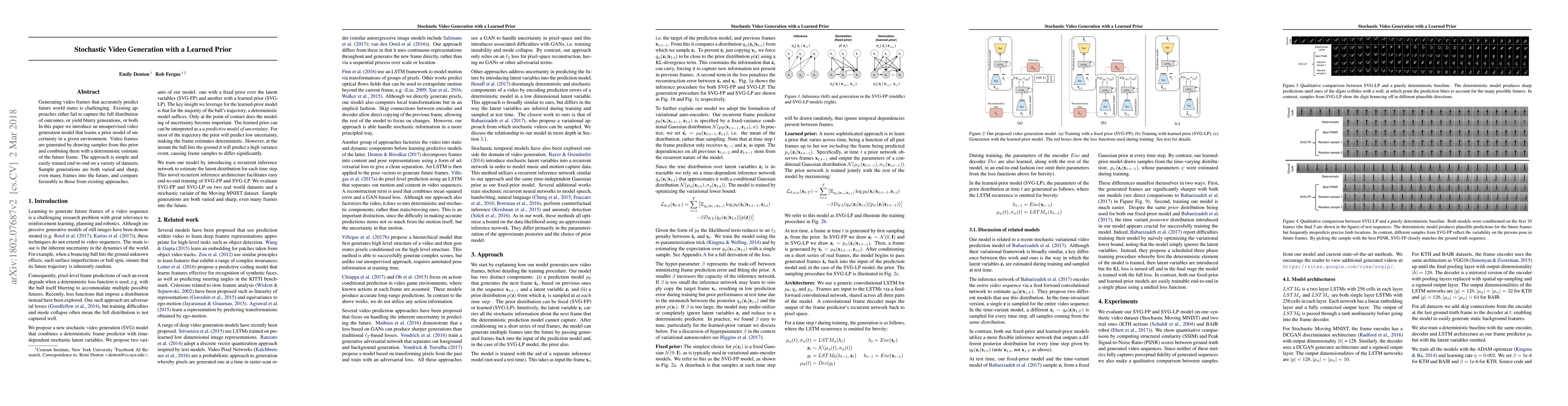 Thumbnail for Stochastic Video Generation with a Learned Prior