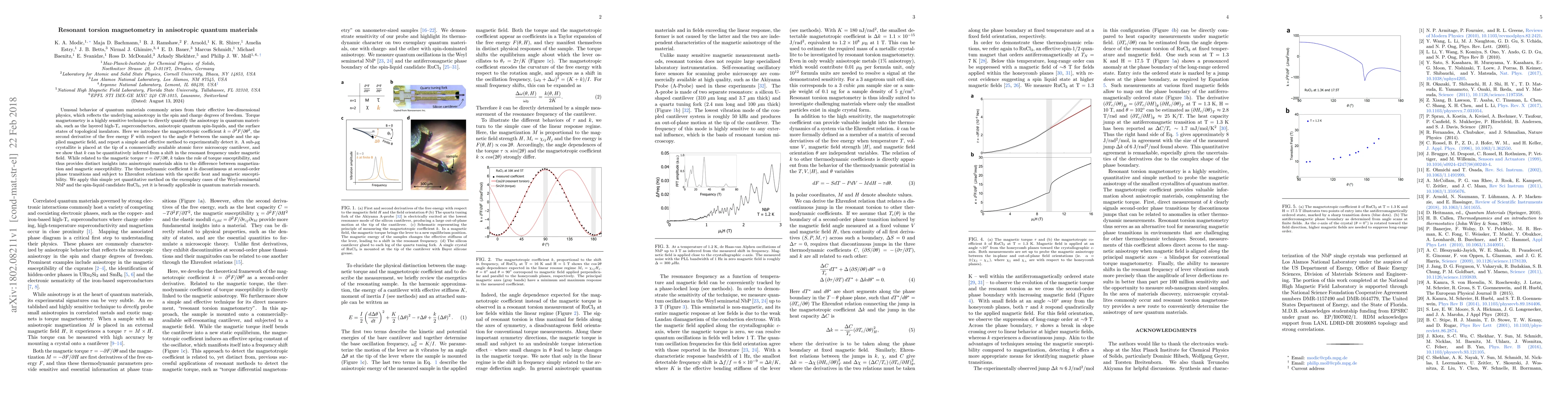 Thumbnail for Resonant torsion magnetometry in anisotropic quantum materials