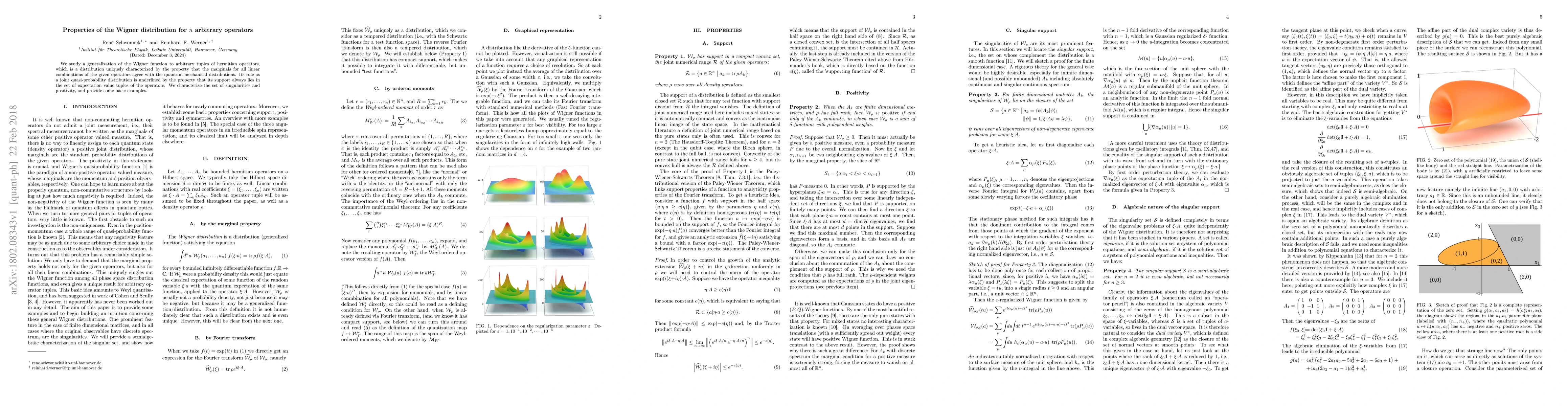 Thumbnail for Properties of the Wigner distribution for n arbitrary operators