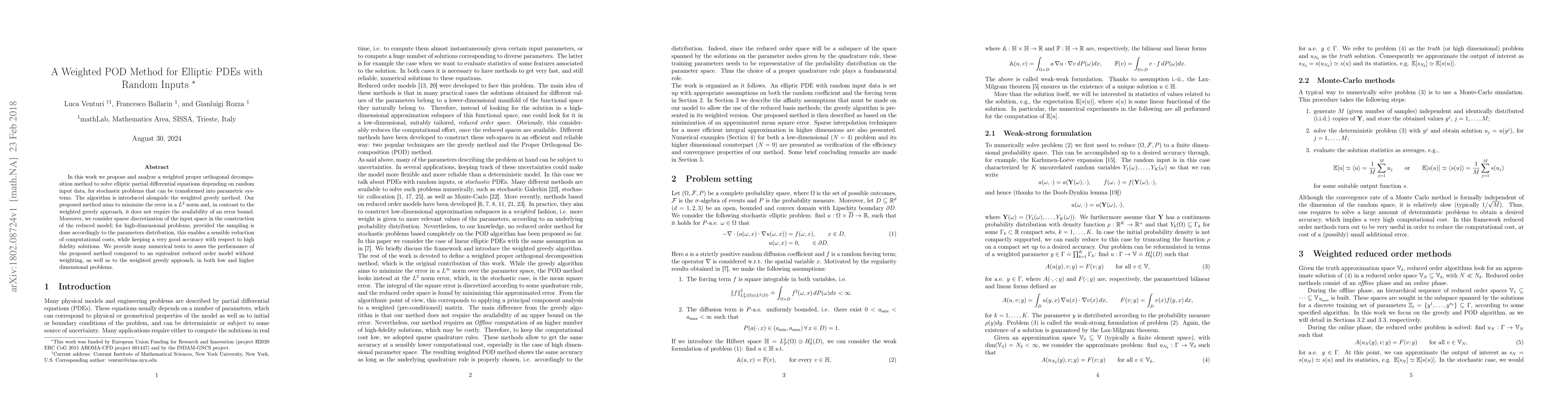 Thumbnail for A Weighted POD Method for Elliptic PDEs with Random Inputs