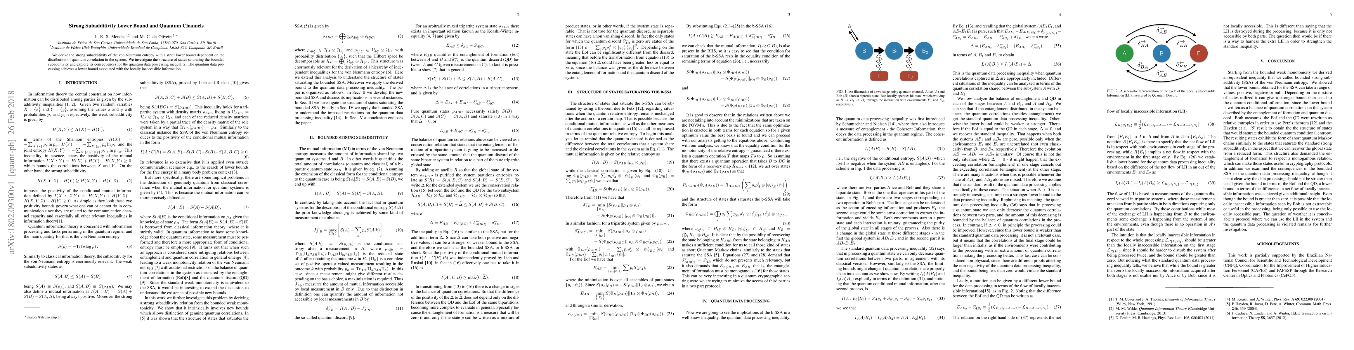 Thumbnail for Strong Subadditivity Lower Bound and Quantum Channels