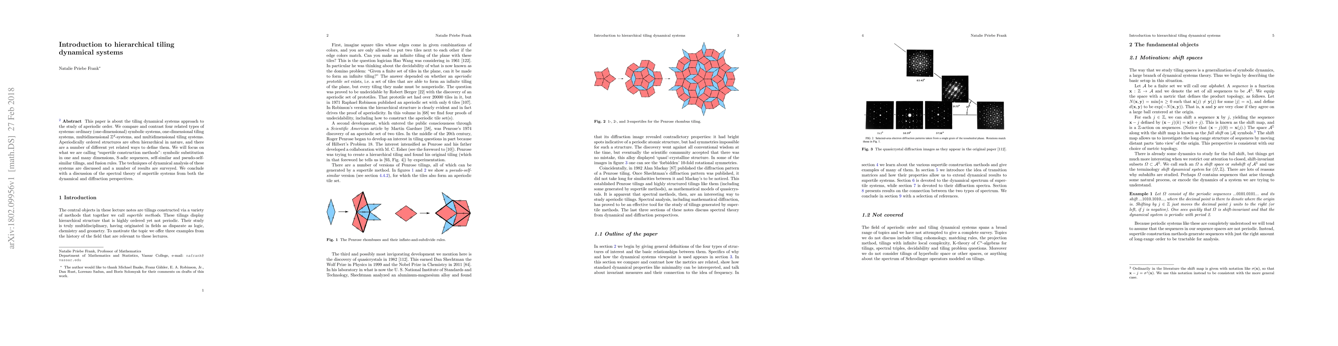 Thumbnail for Introduction to hierarchical tiling dynamical systems