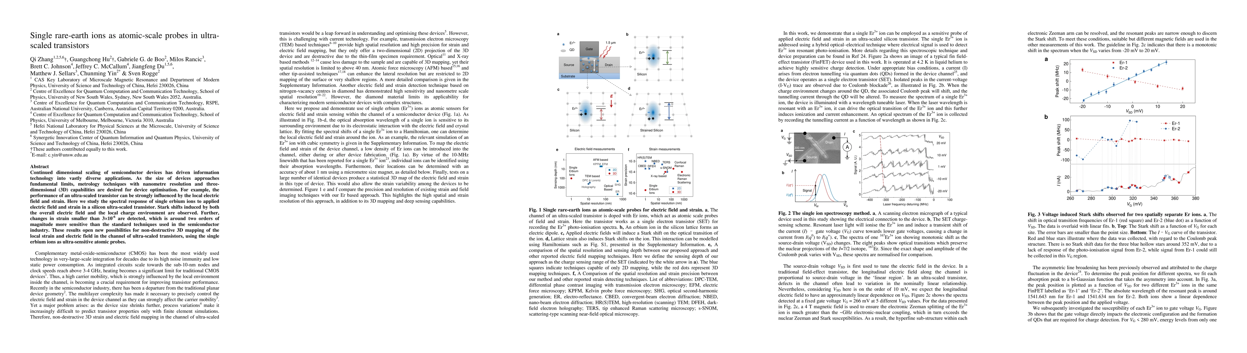 Thumbnail for Single rare-earth ions as atomic-scale probes in ultra-scaled
  transistors