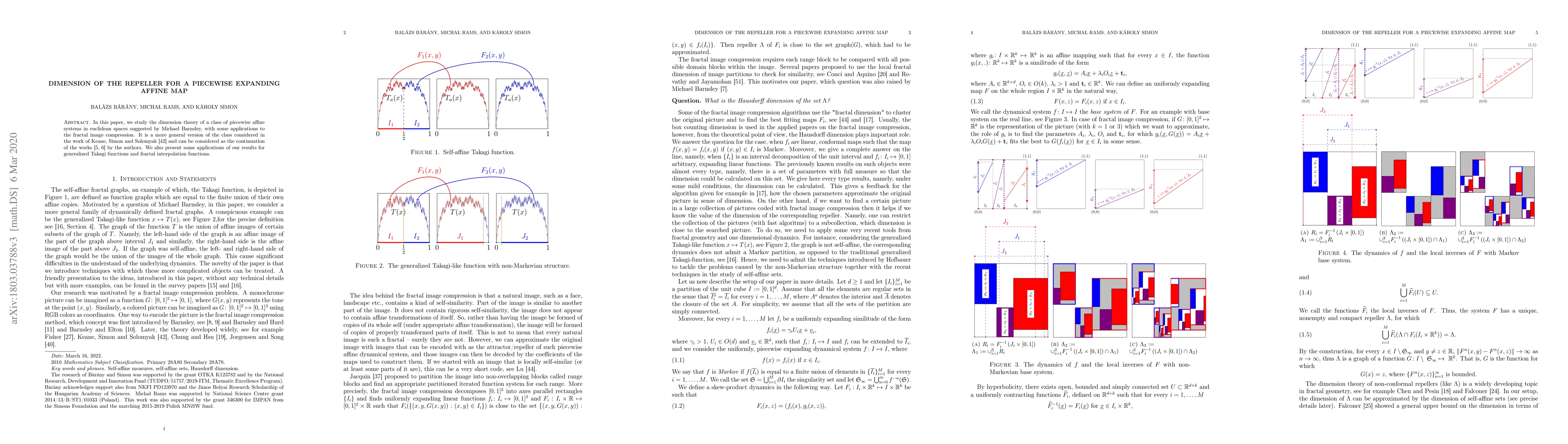 Thumbnail for Dimension of the repeller for a piecewise expanding affine map