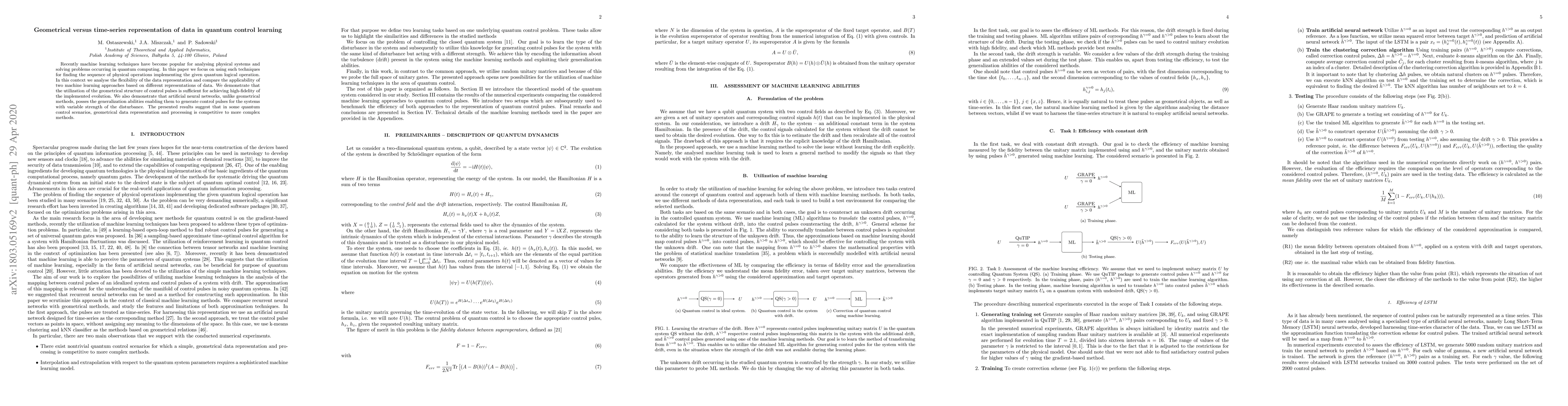 Thumbnail for Geometrical versus time-series representation of data in quantum control
  learning