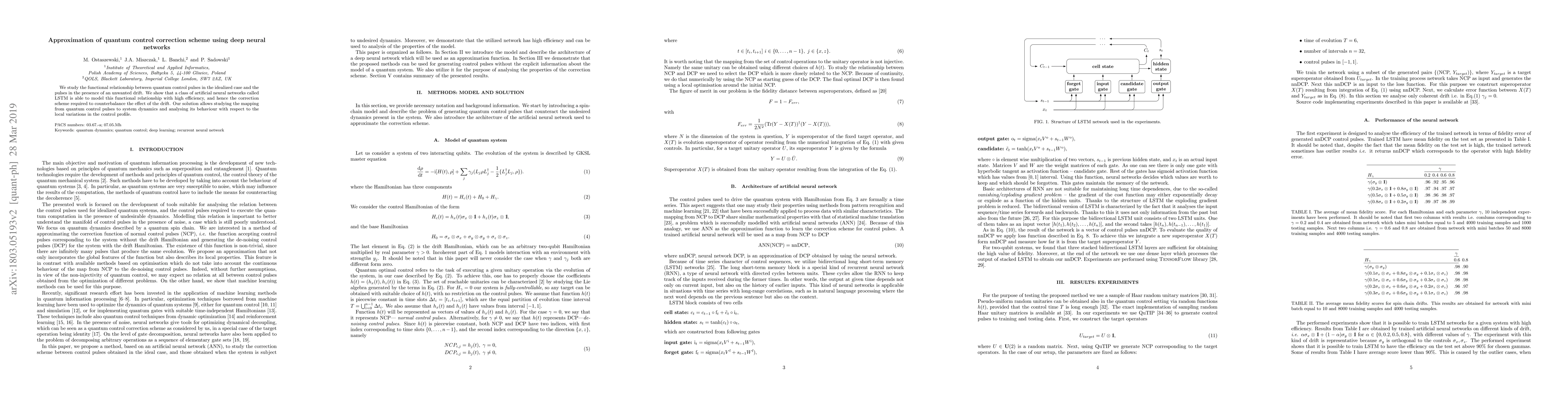 Thumbnail for Approximation of quantum control correction scheme using deep neural
  networks
