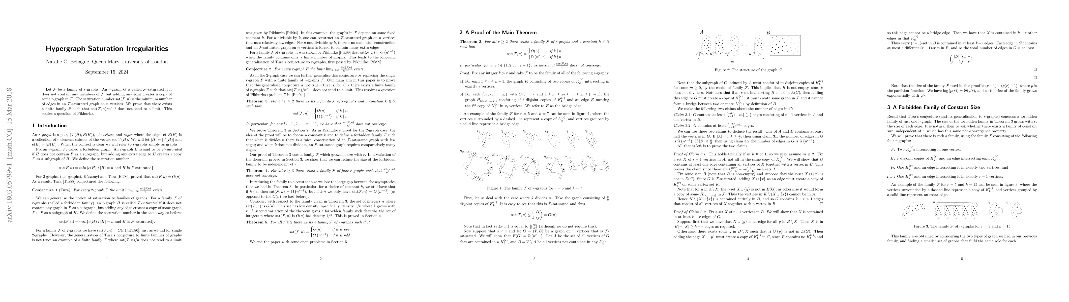 Thumbnail for Hypergraph Saturation Irregularities