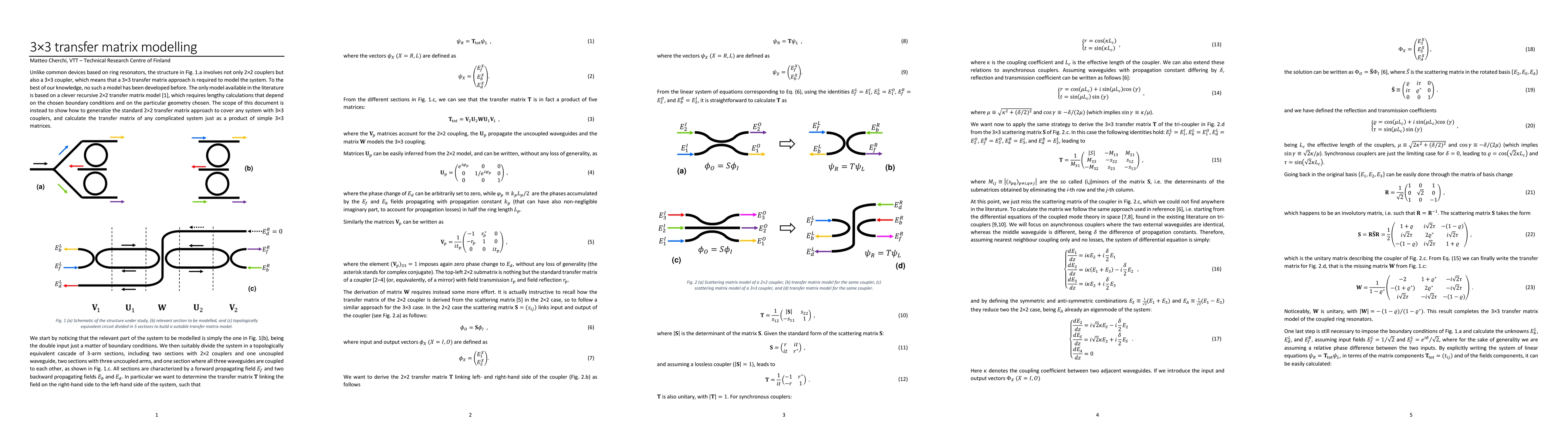 Thumbnail for 3$\times$3 transfer matrix modelling of integrated optical devices