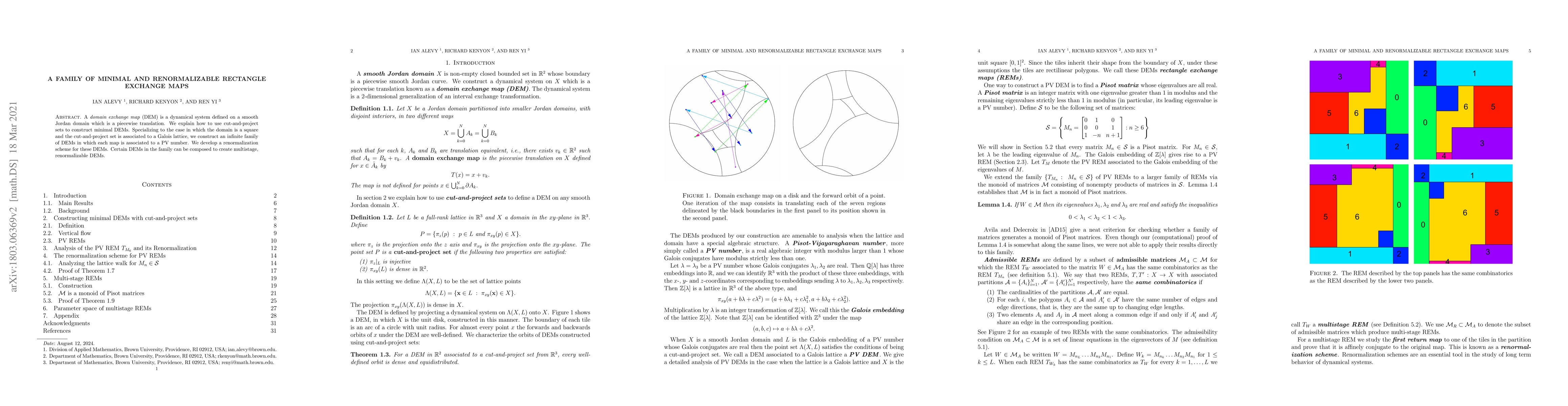 Thumbnail for A Family of Minimal and Renormalizable Rectangle Exchange Maps