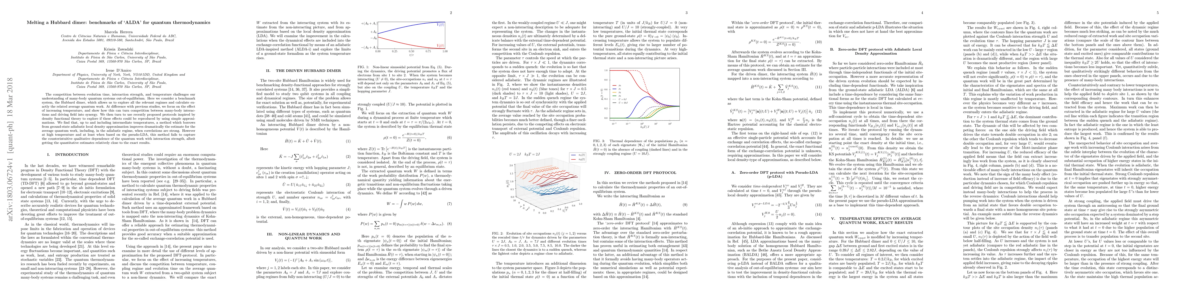 Thumbnail for Melting a Hubbard dimer: benchmarks of `ALDA' for quantum thermodynamics