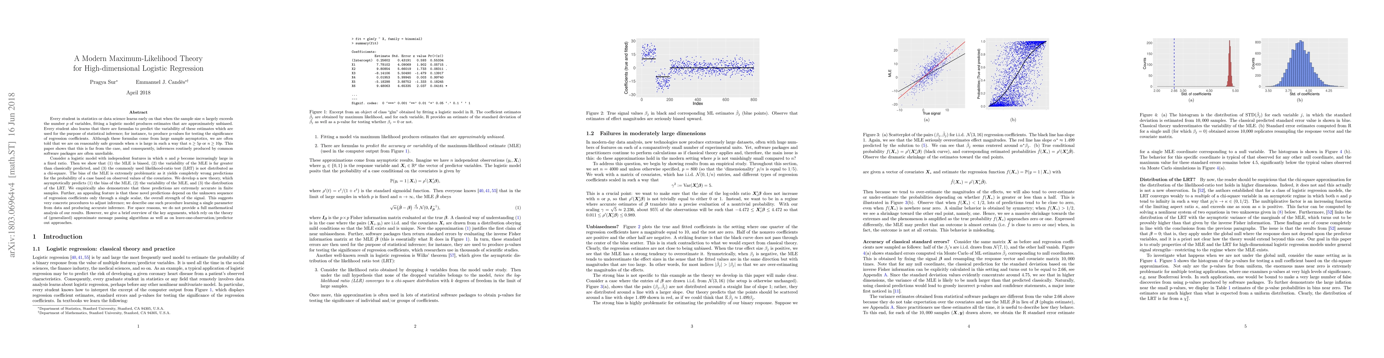 Thumbnail for A modern maximum-likelihood theory for high-dimensional logistic
  regression