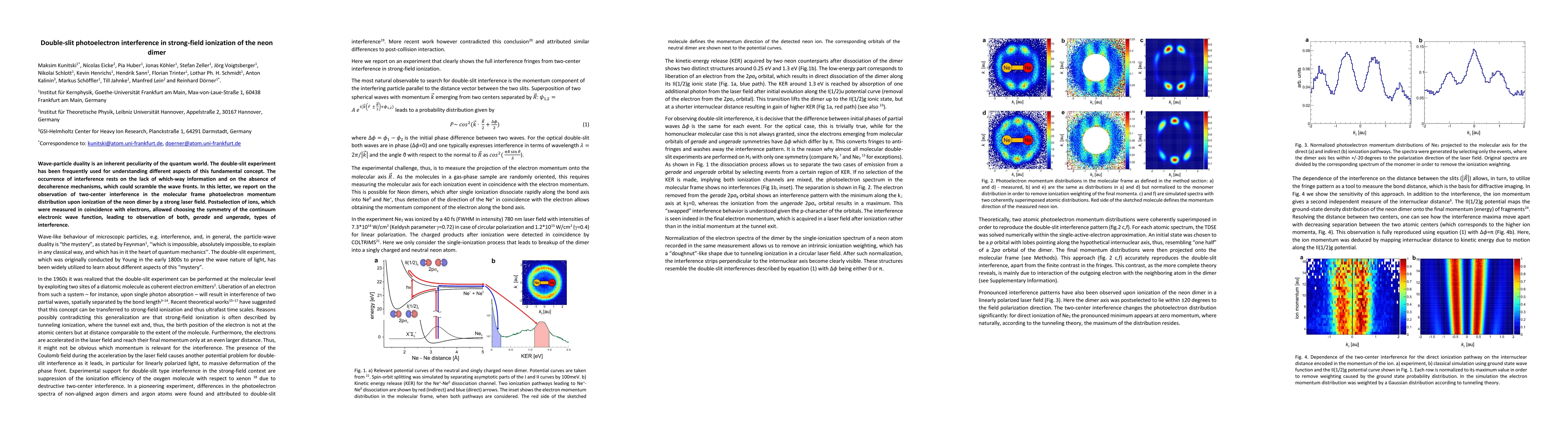 Thumbnail for Double-slit photoelectron interference in strong-field ionization of the
  neon dimer