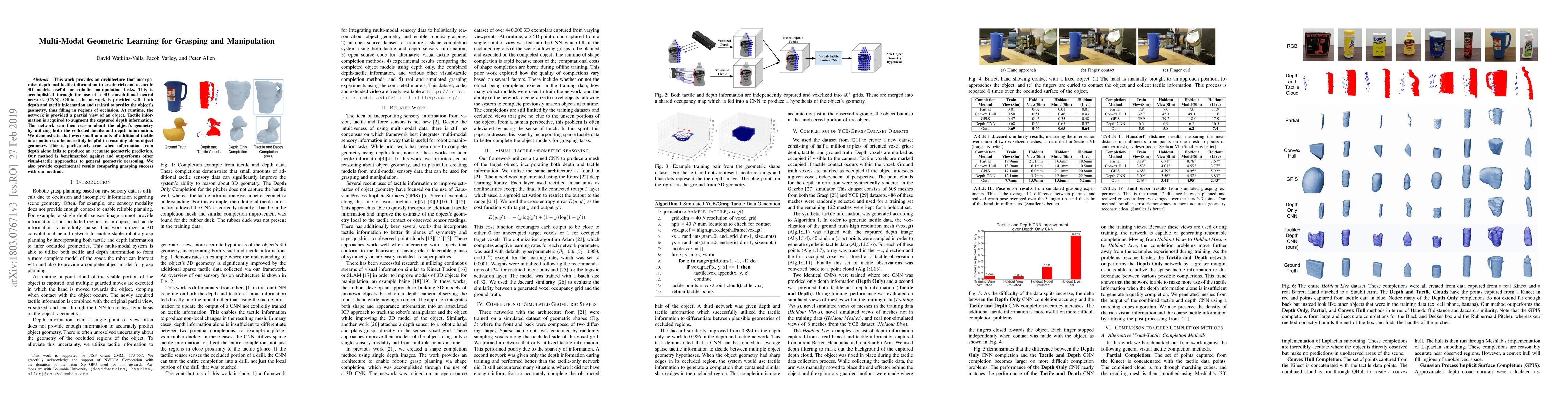 Thumbnail for Multi-Modal Geometric Learning for Grasping and Manipulation
