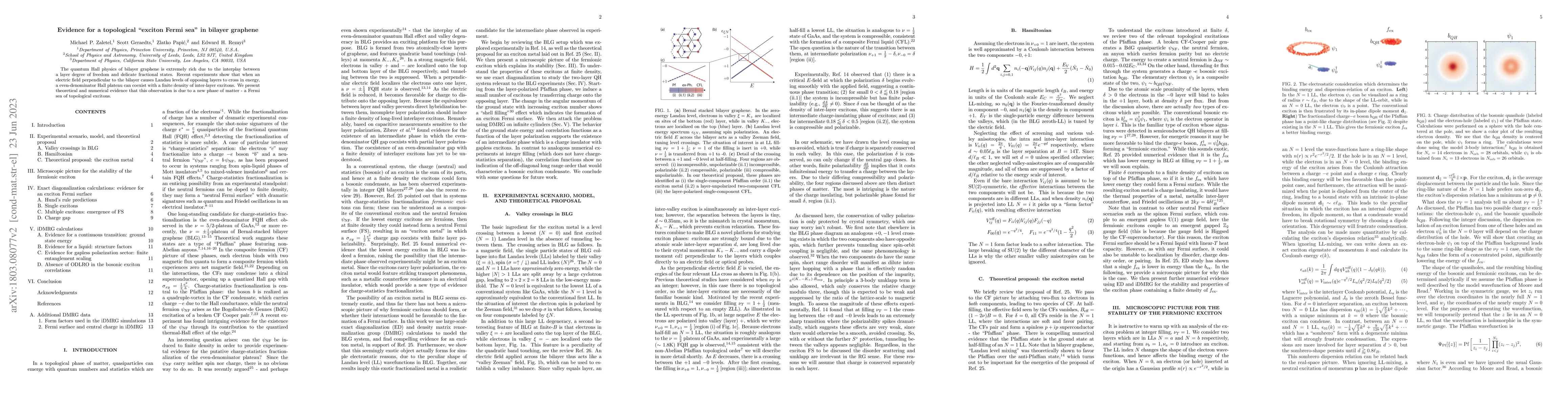 Thumbnail for Evidence for a topological "exciton Fermi sea" in bilayer graphene