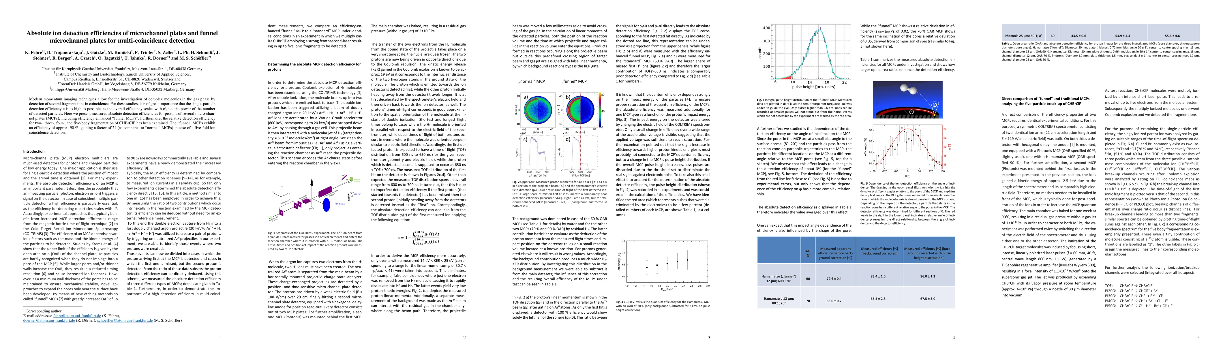 Thumbnail for Absolute ion detection efficiencies of microchannel plates and funnel
  microchannel plates for multi-coincidence detection