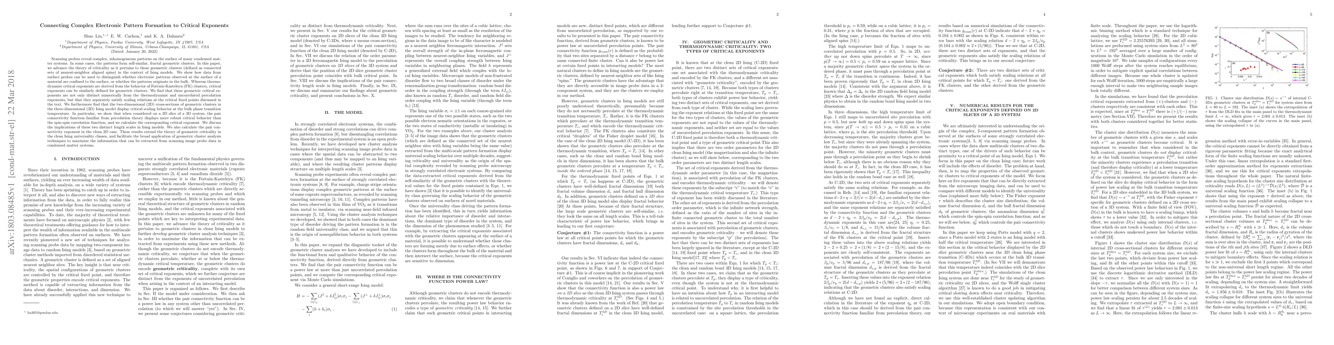 Thumbnail for Connecting Complex Electronic Pattern Formation to Critical Exponents