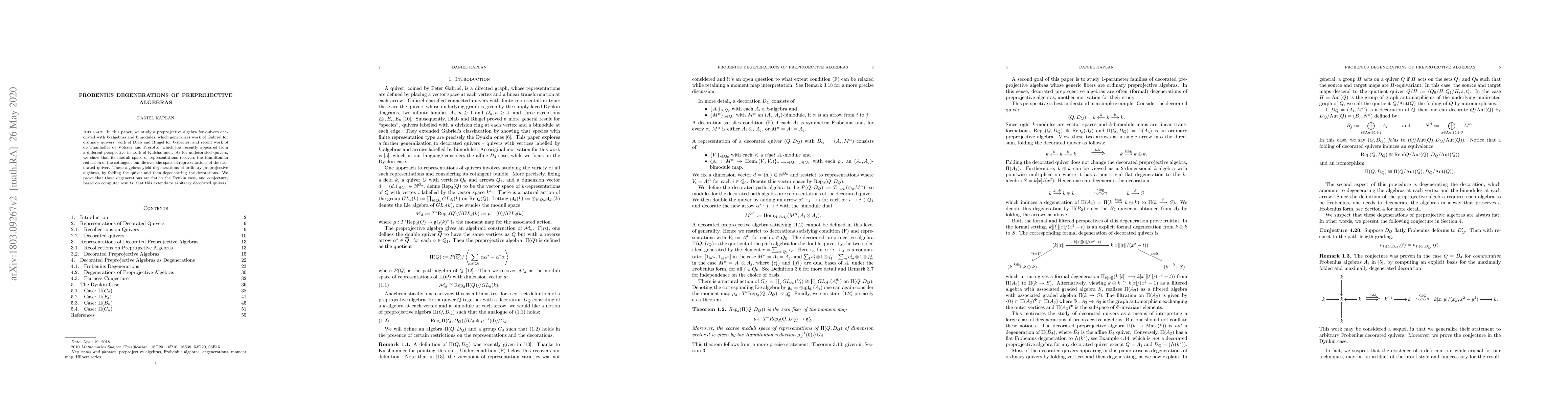 Thumbnail for Frobenius Degenerations of Preprojective Algebras